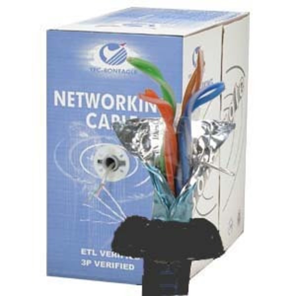 Bestlink Netware CAT5e Stranded Wire Bulk Cable Shielded, 26AWG CMH- 1000Ft- Black 100903BK